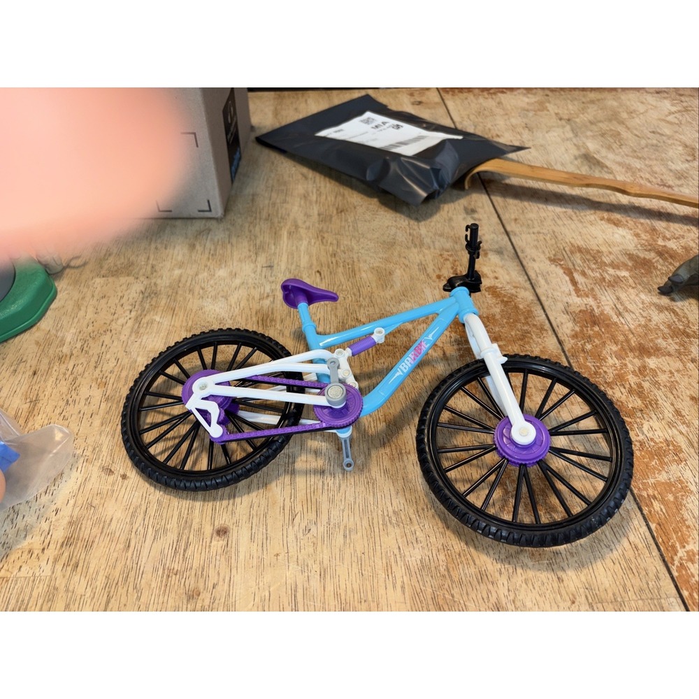 Barbie Mountain Bike Light Blue and Purple Doll Vehicle Accessory Plastic
